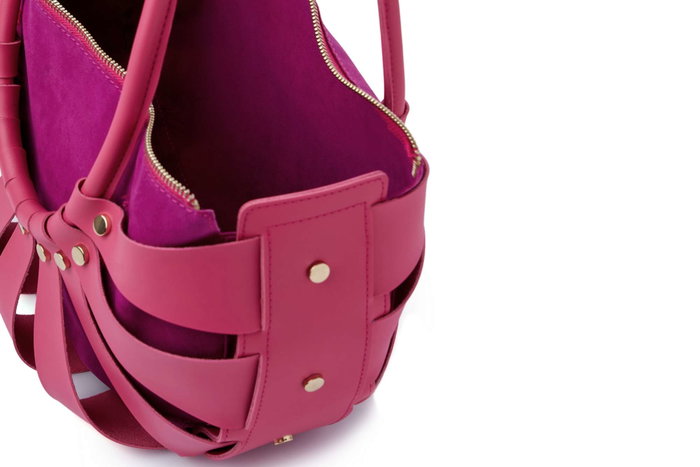 Lucky Bees Ingrid - Bolsa de Hombro Rosa